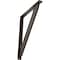 Ekena Millwork Traditional Wrought Iron Bracket, (Single center brace), Antiqued Bronze 1 1/2"W x 12"D x 15"H BKTM01X12X15STRABZ - alternate 1